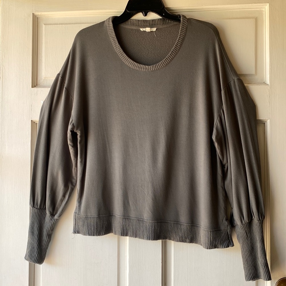 Splendid Green Loose Fit Sweatshirt Top Size L